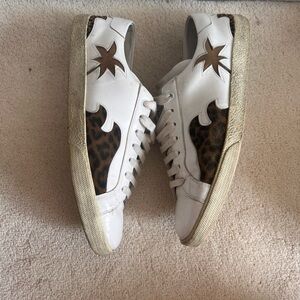 Saint Laurent sneakers with suede accents.